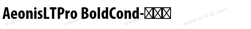 AeonisLTPro BoldCond字体转换